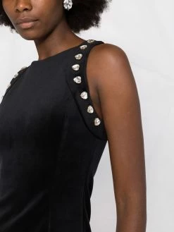 Chiara Ferragni heart-shaped crystal embellished dress