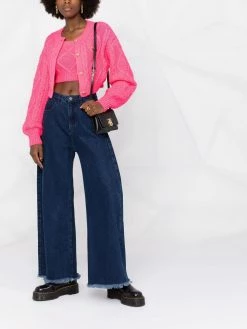 Chiara Ferragni logo-plaque knit set