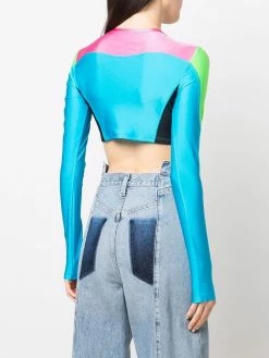 Chiara Ferragni Colour block cropped top t-shirts & jersey shirts of women 8 Chiara Ferragni colour-block cropped top