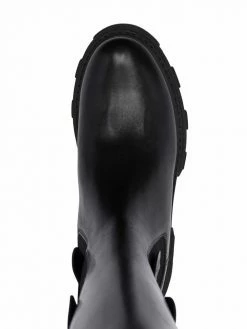 Chiara Ferragni heart patch leather boots