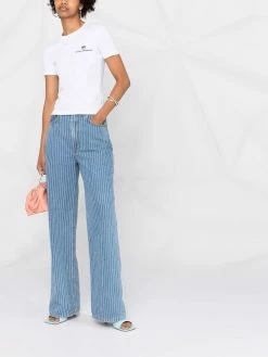 Chiara Ferragni logo-embroidered T-shirt