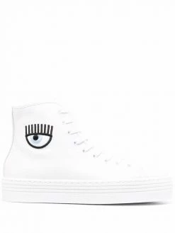 Chiara Ferragni eye motif platform sneakers