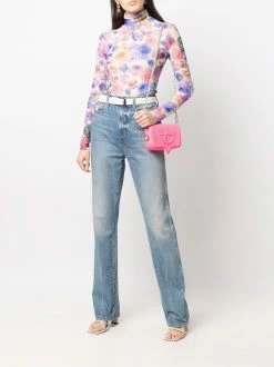 Chiara Ferragni debossed logo shoulder bag