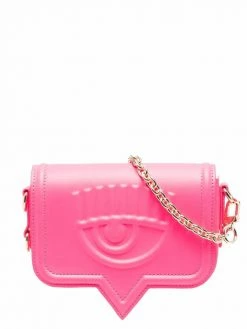 Chiara Ferragni debossed logo shoulder bag