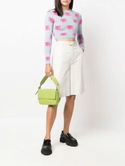 Chiara Ferragni logo-print cropped jumper