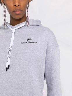Chiara Ferragni embroidered-logo hoodie