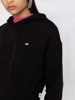 Chiara Ferragni Embroidered logo drawstring hoodie hoodies of women 8 Chiara Ferragni embroidered-logo drawstring hoodie