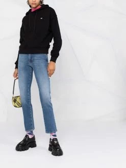 Chiara Ferragni embroidered-logo drawstring hoodie