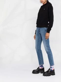 Chiara Ferragni Embroidered logo drawstring hoodie hoodies of women 11 Chiara Ferragni embroidered-logo drawstring hoodie