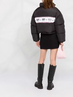 Chiara Ferragni Logomania tape puffer jacket down jackets of women 11 Chiara Ferragni logomania-tape puffer jacket