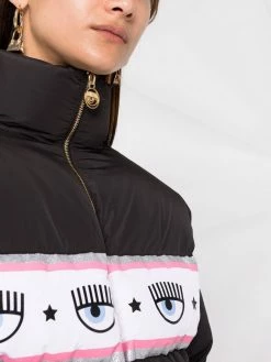 Chiara Ferragni Logomania tape puffer jacket down jackets of women 8 Chiara Ferragni logomania-tape puffer jacket