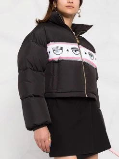 Chiara Ferragni Logomania tape puffer jacket down jackets of women 10 Chiara Ferragni logomania-tape puffer jacket