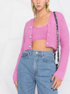 Chiara Ferragni knitted cropped top set