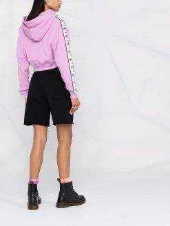 Chiara Ferragni side logo-print hoodie