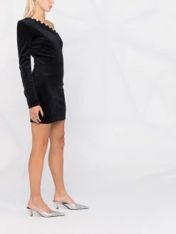 Chiara Ferragni one-shoulder crystal-embellished dress