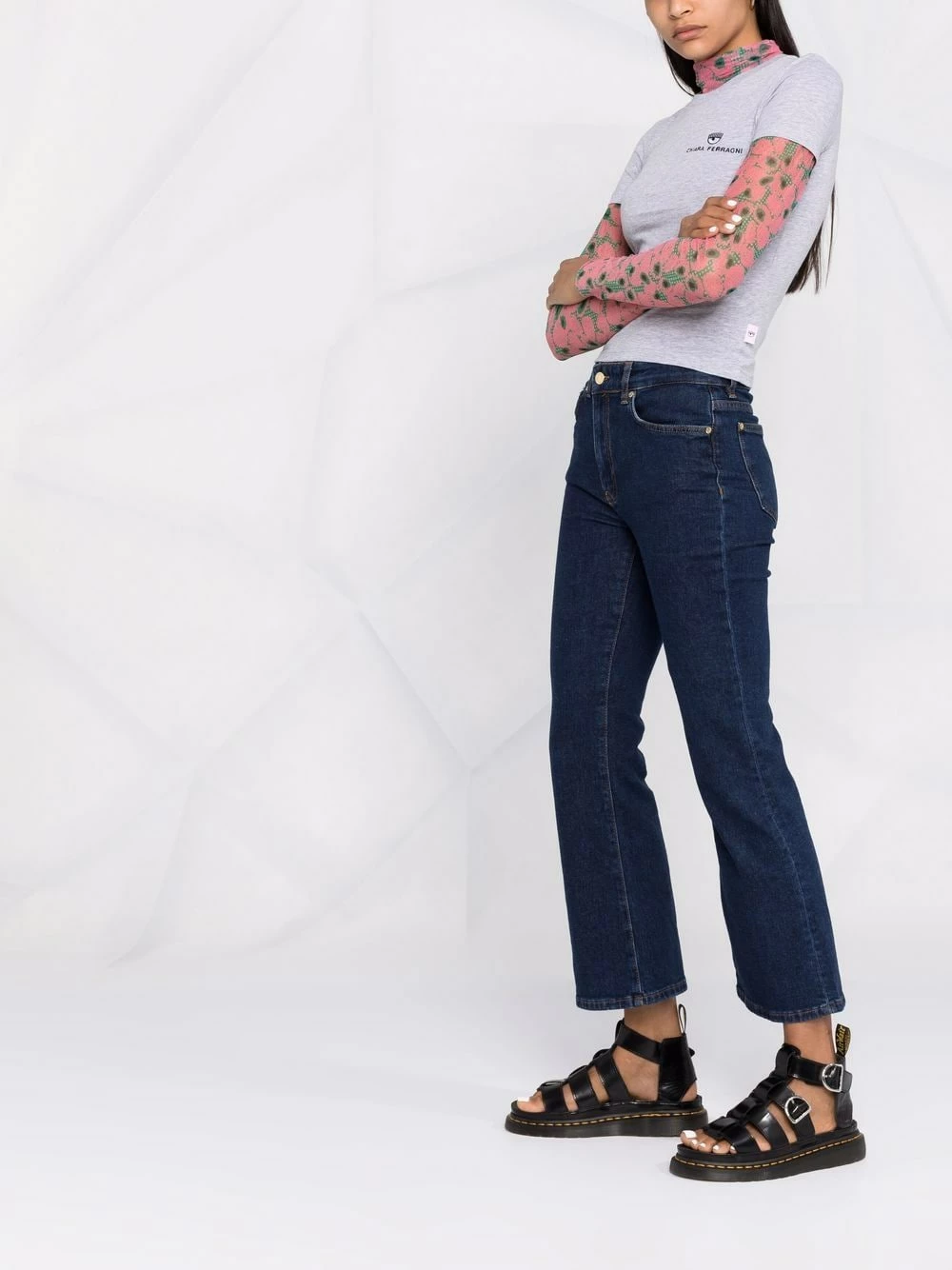 Chiara Ferragni Wide cropped leg trousers cropped pants of women 6 Chiara Ferragni wide cropped leg trousers