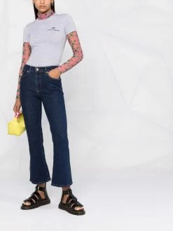 Chiara Ferragni wide cropped leg trousers