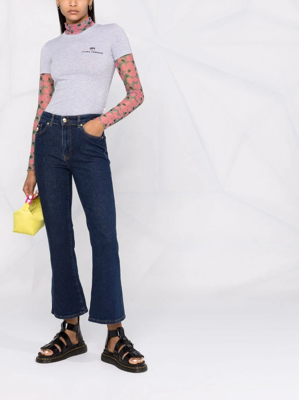 Chiara Ferragni Wide cropped leg trousers cropped pants of women 2 Chiara Ferragni wide cropped leg trousers