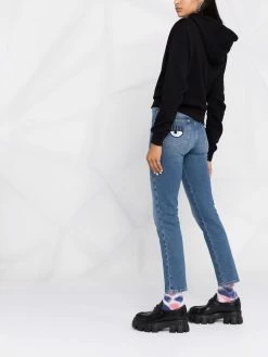 Chiara Ferragni embroidered-logo denim jeans