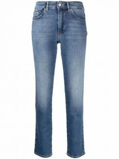 Chiara Ferragni embroidered-logo denim jeans