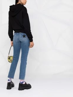 Chiara Ferragni embroidered-logo denim jeans