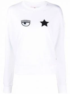 Chiara Ferragni embroidered-logo sweatshirt