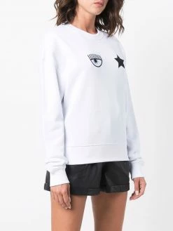 Chiara Ferragni embroidered-logo sweatshirt