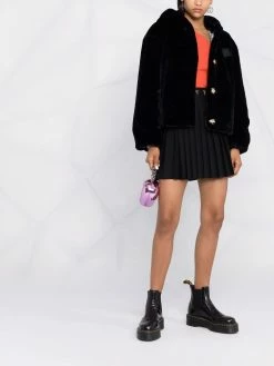 Chiara Ferragni logo-patch hooded jacket