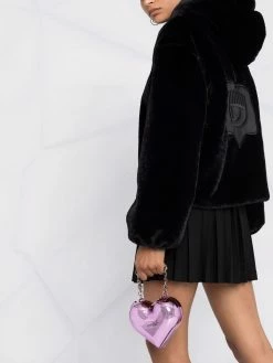 Chiara Ferragni logo-patch hooded jacket