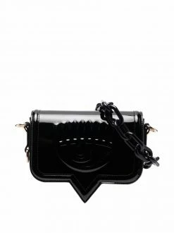 Chiara Ferragni debossed logo crossbody bag