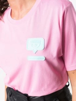 Chiara Ferragni chest logo-patch T-shirt