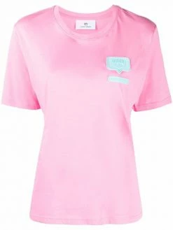 Chiara Ferragni chest logo-patch T-shirt
