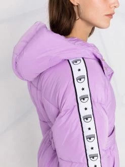 Chiara Ferragni hooded belted padded coat