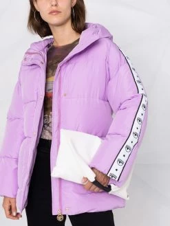 Chiara Ferragni hooded belted padded coat