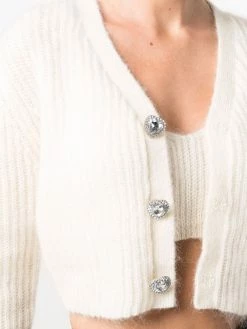 Chiara Ferragni ribbed-knit cropped cardigan