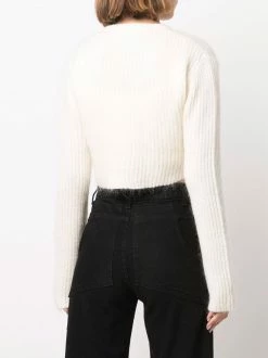 Chiara Ferragni ribbed-knit cropped cardigan