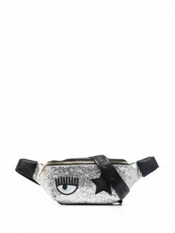 Chiara Ferragni sequin-embellished star-patch belt bag