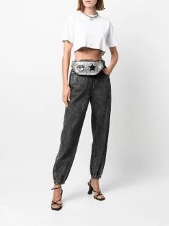 Chiara Ferragni sequin-embellished star-patch belt bag