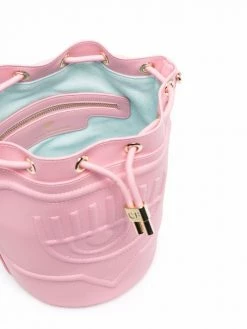 Chiara Ferragni faux-leather logo bucket bag