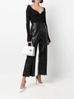 Chiara Ferragni logo patch tote bag