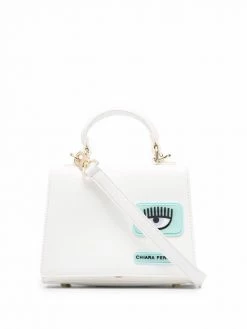 Chiara Ferragni logo patch tote bag