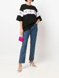 Chiara Ferragni monogram-print oversized T-shirt