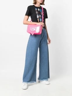 Chiara Ferragni Eyelike embossed crossbody bag