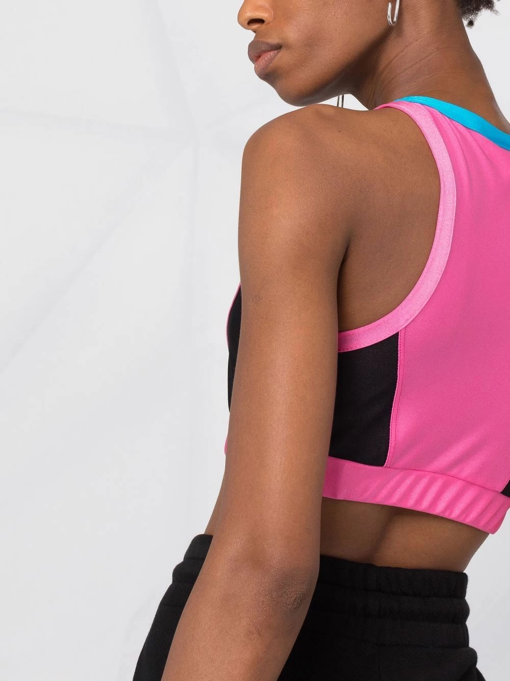 Chiara Ferragni Logo patch panelled crop top vests & tank tops of women 3 Chiara Ferragni logo-patch panelled crop top