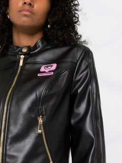 Chiara Ferragni Eyelike patch bomber jacket biker jackets of women 8 Chiara Ferragni Eyelike patch bomber jacket