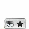 Chiara Ferragni glitter continental wallet