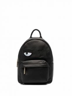Chiara Ferragni logo patch backpack
