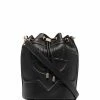 Chiara Ferragni logo patch bucket bag
