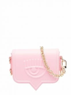 Chiara Ferragni Eyelike embossed shoulder bag