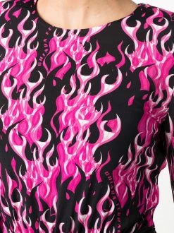 Chiara Ferragni flame-print mini dress